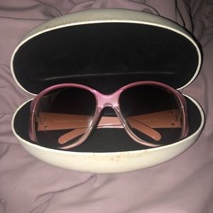 Light Pink Juicy Couture Sunglasses with case
